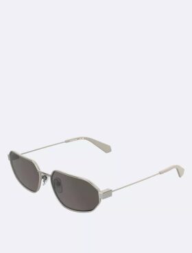Schlanke Sonnenbrille aus Metall in modifizierter Rechteckform Schlanke Sonnenbrille aus Metall in modifizierter Rechteckform