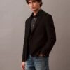 Schmal geschnittener Blazer aus Wollgabardine