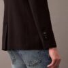 Schmal geschnittener Blazer aus Wollgabardine
