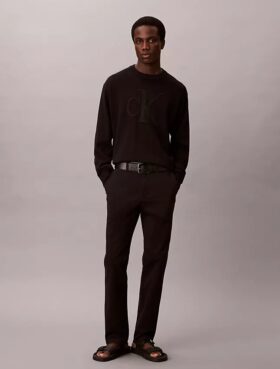 Schmale Chino-Hose aus Baumwolle