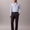 Schmale Chino-Hose aus Baumwollsatin