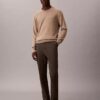 Schmale Chino-Hose aus Baumwollsatin