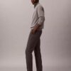 Schmale Chino-Hose aus Baumwollsatin