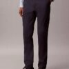 Schmale Chino-Hose aus Baumwollsatin