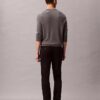Schmale Chino-Hose aus Baumwollsatin