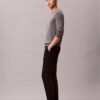 Schmale Chino-Hose aus Baumwollsatin