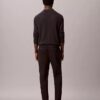Schmale, konisch zulaufende Chino-Hose aus Baumwollsatin