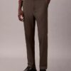 Schmale, konisch zulaufende Chino-Hose aus Baumwollsatin
