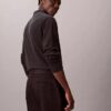 Schmale, konisch zulaufende Chino-Hose aus Baumwollsatin