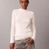 Schmaler Pullover aus Baumwollripp Schmaler Pullover aus Baumwollripp