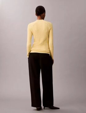 Schmaler Pullover aus Baumwollripp Schmaler Pullover aus Baumwollripp