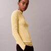 Schmaler Pullover aus Baumwollripp Schmaler Pullover aus Baumwollripp