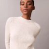 Schmaler Pullover aus Baumwollripp Schmaler Pullover aus Baumwollripp
