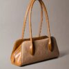 Schultertasche mit durchgehendem Jacquard-Emblem-Logo Schultertasche mit durchgehendem Jacquard-Emblem-Logo