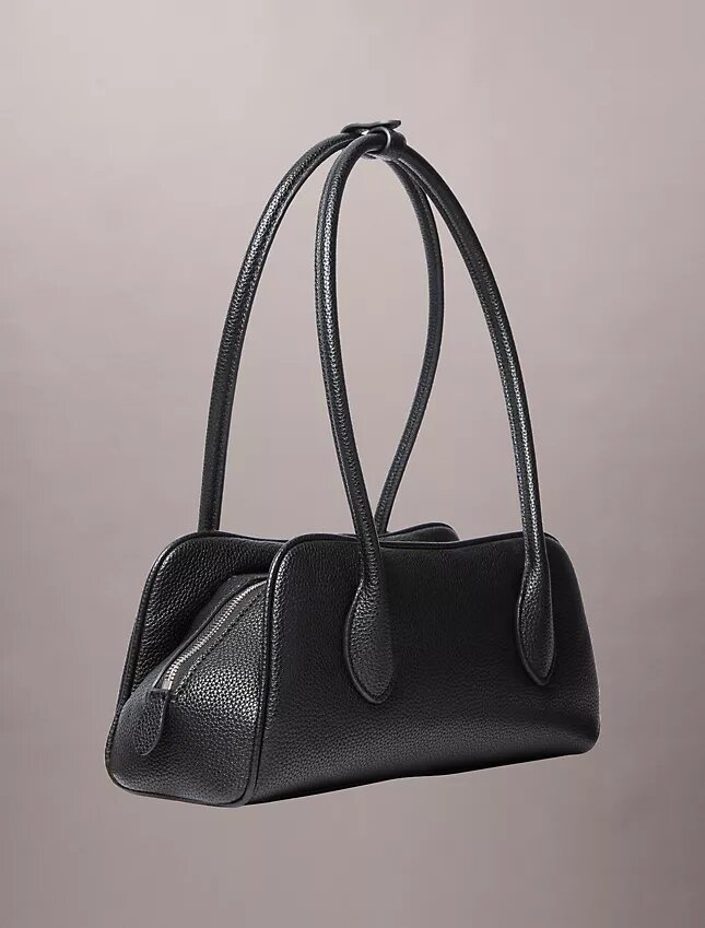 Schultertasche mit Emblem-Logo Schultertasche mit Emblem-Logo