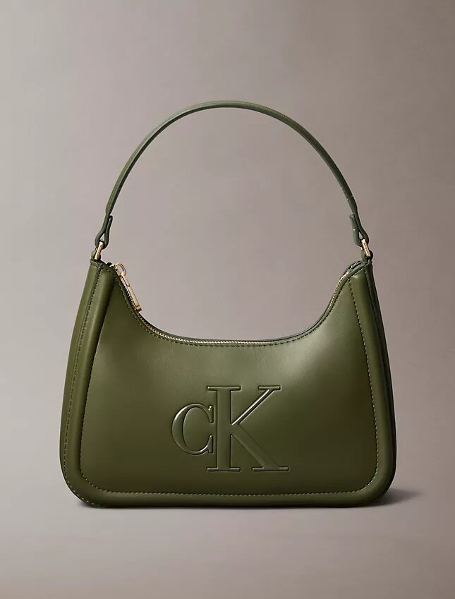 Schultertasche mit geprägtem Monogram Schultertasche mit geprägtem Monogram