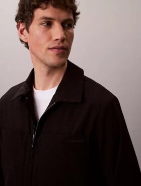 Seersucker-Blouson-Jacke