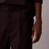 Seersucker-Hose mit geradem Schnitt