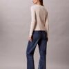 Set aus Baumwoll-Ripp-Strickjacke und Tanktop Set aus Baumwoll-Ripp-Strickjacke und Tanktop