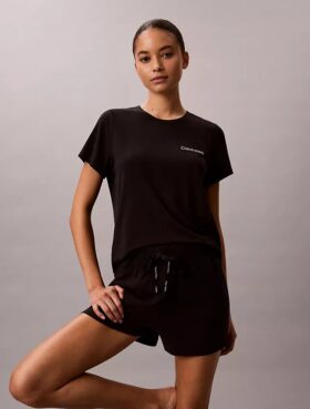 Set aus T-Shirt und Shorts aus Viskose-Baumwollmischung