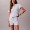 Set aus T-Shirt und Shorts aus Viskose-Baumwollmischung