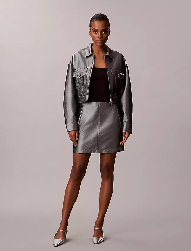 Shine Denim A-Linien-Rock Shine Denim A-Linien-Rock