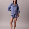 Shirt mit Satin-Glanz