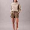 Shorts aus Kunstleder