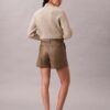 Shorts aus Kunstleder