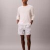 Shorts aus Leinenmischung mit Streifen Shorts aus Leinenmischung mit Streifen