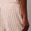 Shorts aus Leinenmischung mit Streifen Shorts aus Leinenmischung mit Streifen