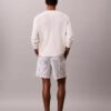Shorts aus Leinenmischung mit Streifen Shorts aus Leinenmischung mit Streifen