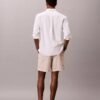Shorts aus Leinenmischung mit Streifen Shorts aus Leinenmischung mit Streifen