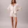 Shorts mit Satin-Glanz Shorts mit Satin-Glanz