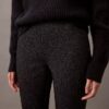 Skinny-Fit-Hose aus Ponte mit Fischgrätenmuster