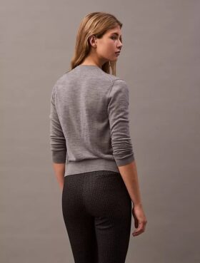 Skinny-Hose aus Ponte mit Hahnentrittmuster