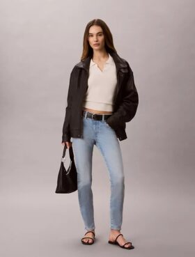 Skinny-Jeans mit mittlerer Leibhöhe