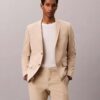 Slim-Fit-Blazer aus Leinenmischung Slim-Fit-Blazer aus Leinenmischung