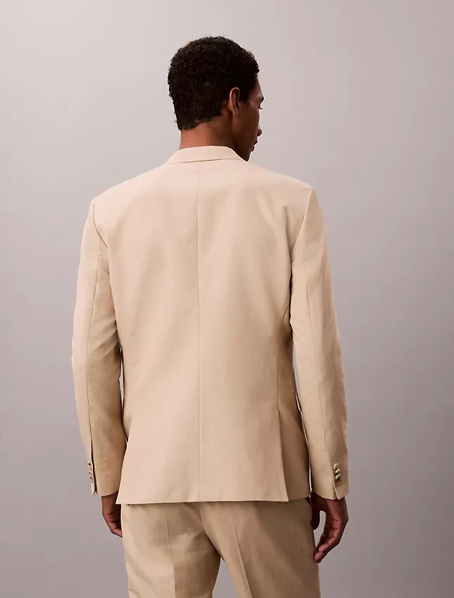 Slim-Fit-Blazer aus Leinenmischung Slim-Fit-Blazer aus Leinenmischung