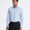 Slim-Fit-Hemd aus Baumwolle mit Fischgrätenmuster Slim-Fit-Hemd aus Baumwolle mit Fischgrätenmuster
