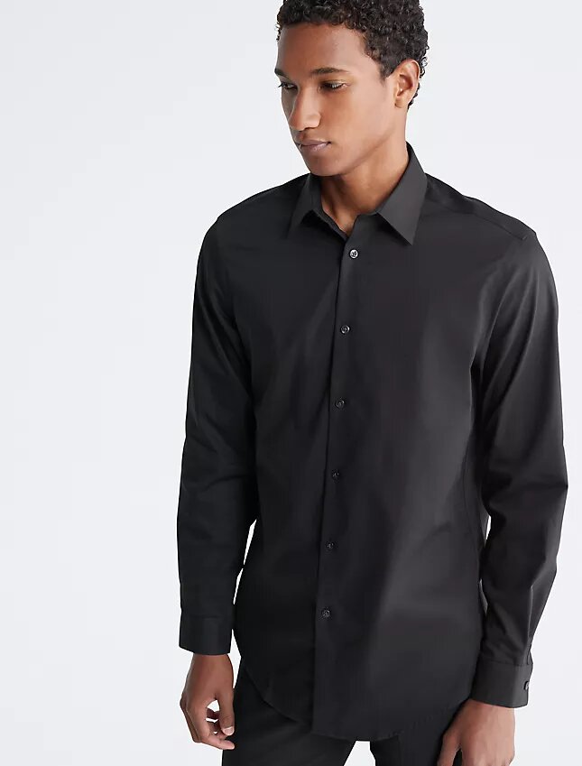 Slim-Fit-Hemd aus Baumwolle mit Fischgrätenmuster Slim-Fit-Hemd aus Baumwolle mit Fischgrätenmuster