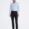 Slim-Fit-Hemd aus Baumwolle mit Fischgrätenmuster Slim-Fit-Hemd aus Baumwolle mit Fischgrätenmuster