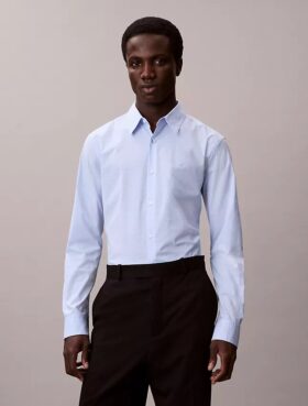 Slim-Fit-Hemd aus Cotton Stretch mit Gingham-Muster