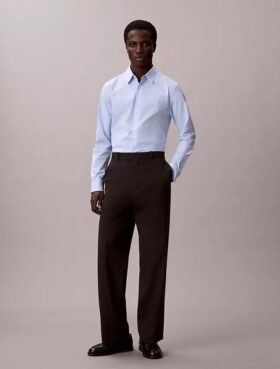 Slim-Fit-Hemd aus Cotton Stretch mit Gingham-Muster