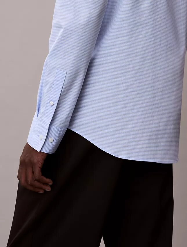 Slim-Fit-Hemd aus Cotton Stretch mit Gingham-Muster Slim-Fit-Hemd aus Cotton Stretch mit Gingham-Muster