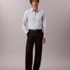 Slim-Fit-Hemd aus Cotton Stretch mit Karomuster und Knopfleiste