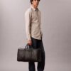 Slim-Fit-Hemd aus Cotton Stretch mit Karomuster und Knopfleiste