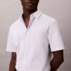 Slim-Fit-Hemd aus Cotton Stretch mit Knopfleiste