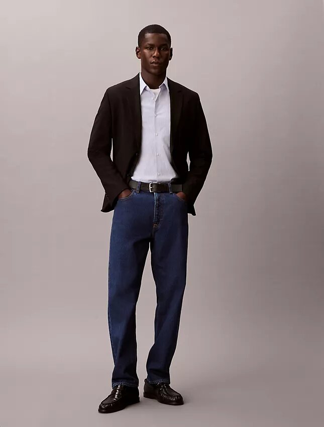 Slim-Fit-Hemd aus Cotton Stretch mit Streifenmuster Slim-Fit-Hemd aus Cotton Stretch mit Streifenmuster