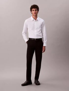 Slim-Fit-Hemd aus Cotton Stretch-Popeline